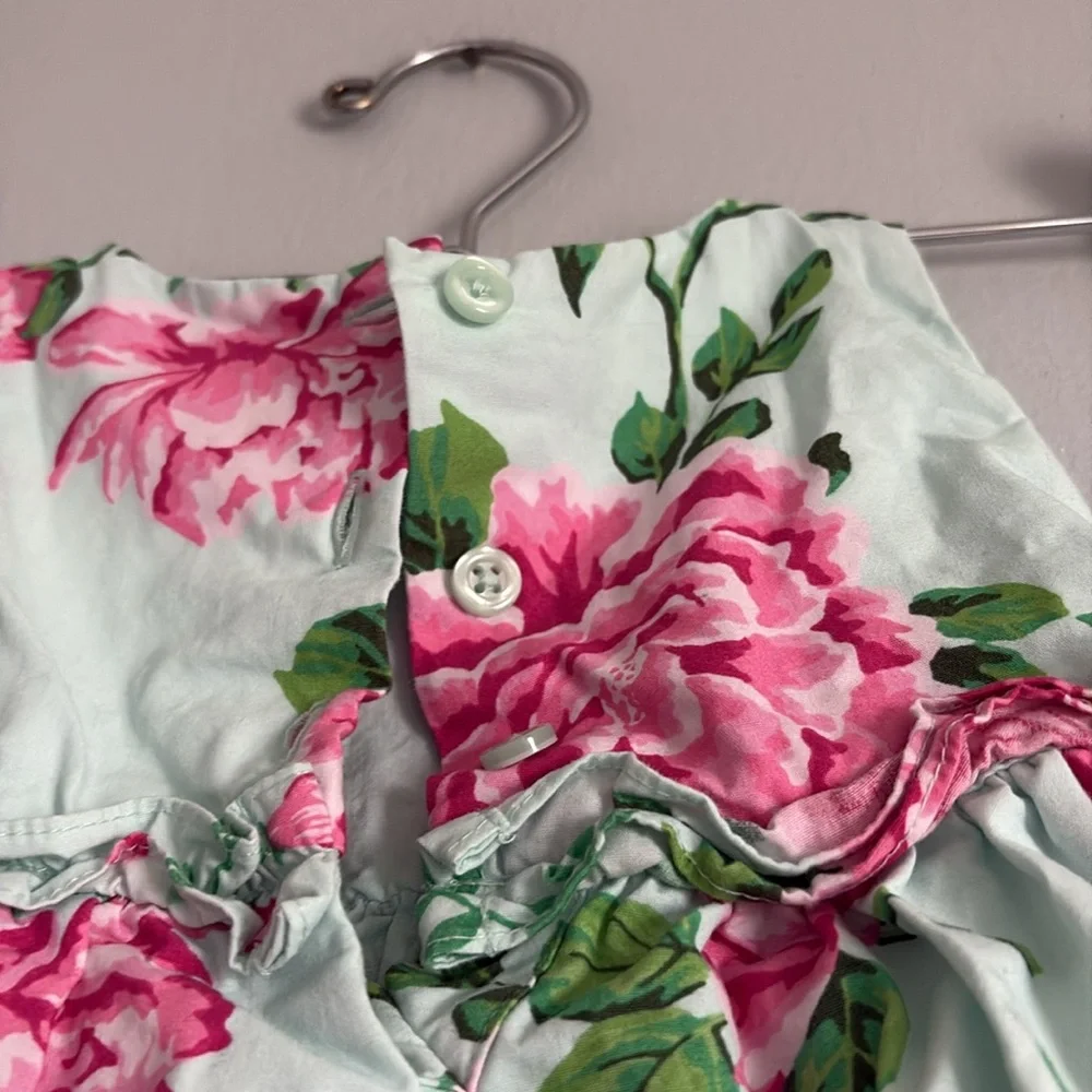 GYMBOREE FLORAL DRESS, 9-12 months